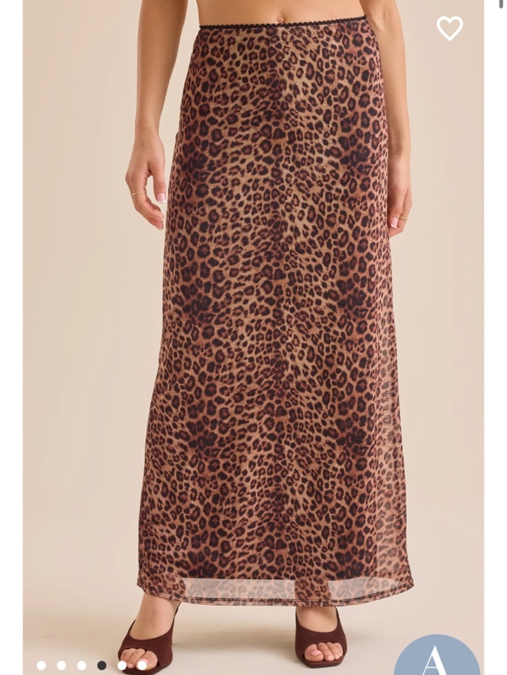 Francie Cheetah Maxi Skirt new with tags Altar’d State